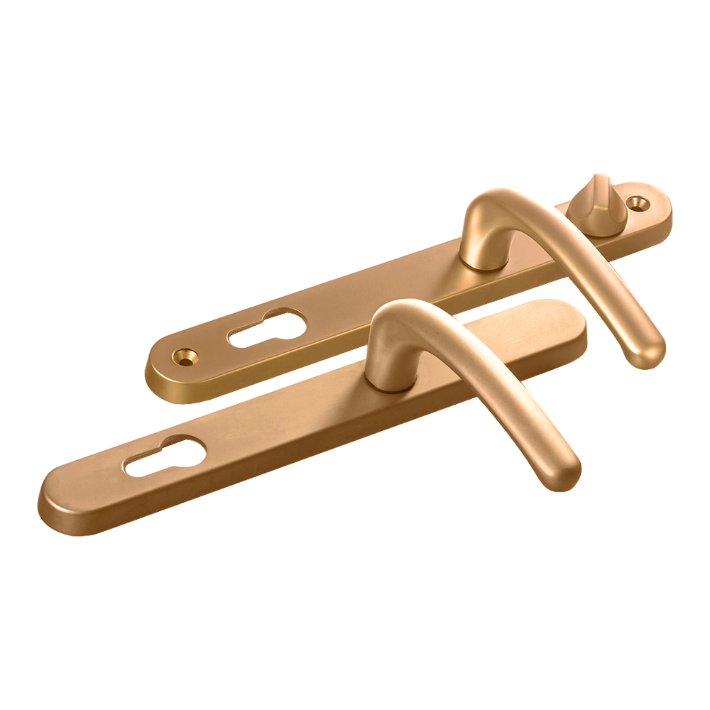 FAB & FIX Balmoral 92/62 Lever/Lever Snib UPVC Furniture - Gold