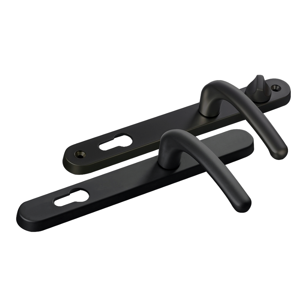 FAB & FIX Balmoral 92/62 Lever/Lever Snib UPVC Furniture - Black