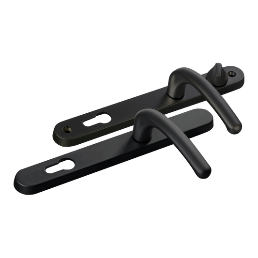 FAB & FIX Balmoral 92/62 Lever/Lever Snib UPVC Furniture - Black
