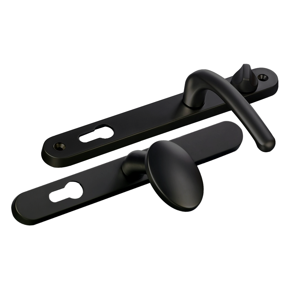 FAB & FIX Balmoral 92/62 Lever/Pad Snib UPVC Furniture - Black