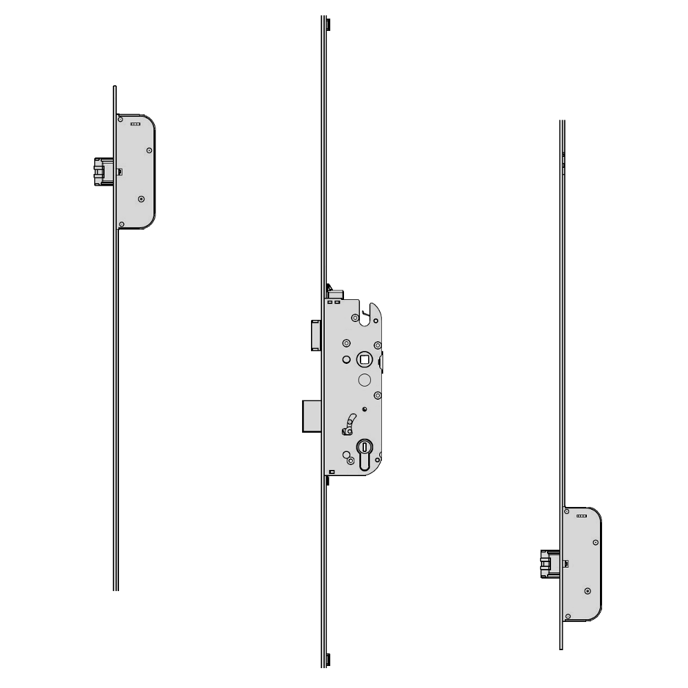 GU Secury Auto Panic E Multipoint - 2 Deadlocks - 35/92 - 16mm Face - 6-32623-14-0-8