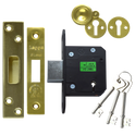 LEGGE New Style N5641 & N5761 5 Lever Deadlock - 64mm PB KD Boxed