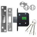 LEGGE New Style N5641 & N5761 5 Lever Deadlock - 64mm SS KD Boxed