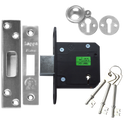 LEGGE New Style N5641 & N5761 5 Lever Deadlock - 76mm SS KD Boxed