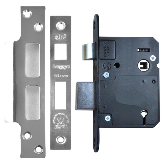 LEGGE New Style N5642 & N5762 BS 5 Lever Sashlock - 81mm SS KD Boxed