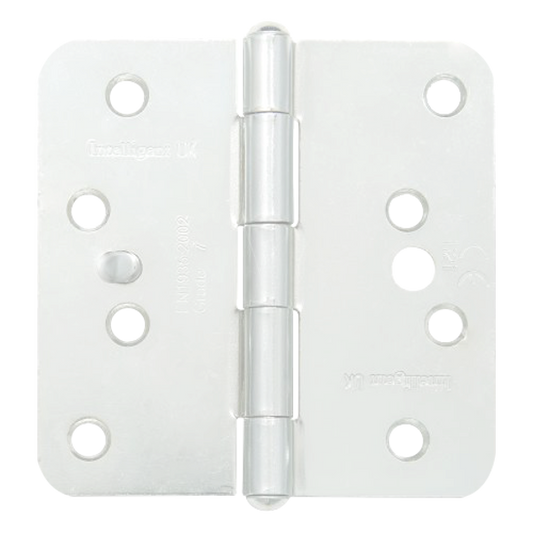 GRIDLOCK Fixed Pin Wide Butt Hinges - Radius - WH