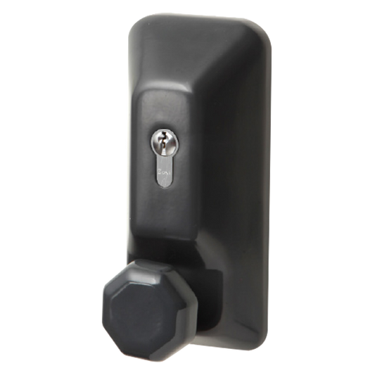 EXIDOR 709EC Knob Operated Outside Access Device - Black