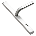 LOXTA 92 Lever/Lever UPVC Furniture - 278mm Backplate - Silver