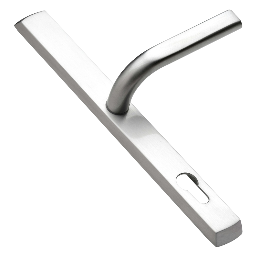 LOXTA 92 Lever/Lever UPVC Furniture - 278mm Backplate - Silver