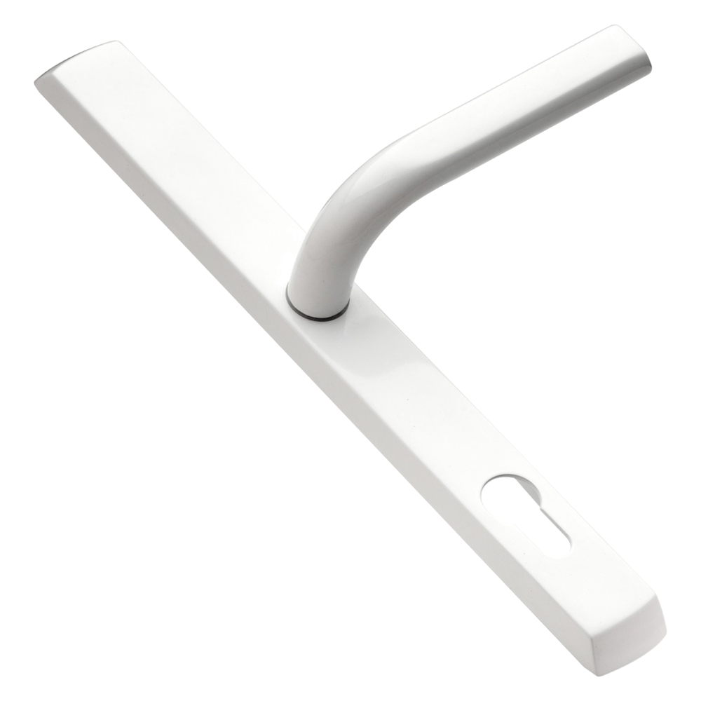 LOXTA 92 Lever/Lever UPVC Furniture - 278mm Backplate - White