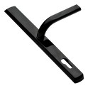 LOXTA 92 Lever/Lever UPVC Furniture - 278mm Backplate - Black