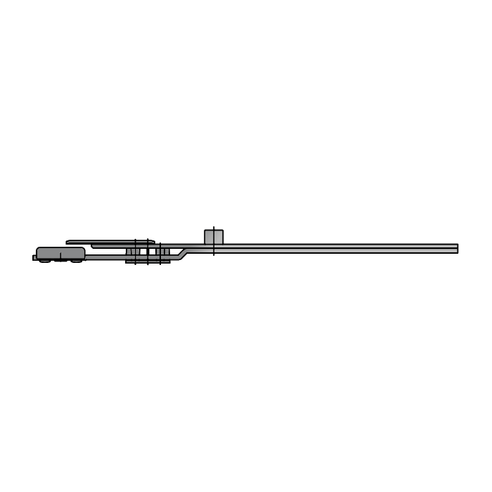 FUHR Extension Piece With Roller - 200mm - Extension With Roller