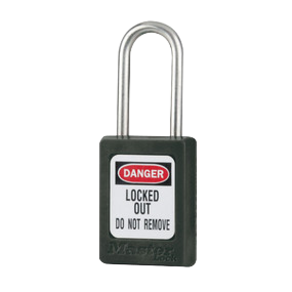 MASTER LOCK S31 Zenex Thermoplastic Safety Lock-Out Padlock - Black - KD