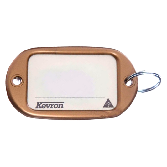 KEVRON ID10 Jumbo Key Tags Bag of 50 Assorted Colours - Brass x 50