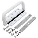 DEBAR Pull Hinge To Suit Visofold 1000 - White - Open Out