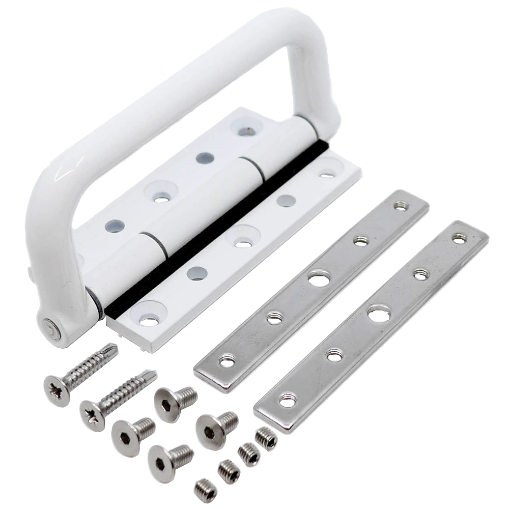 DEBAR Pull Hinge To Suit Visofold 1000 - White - Open Out