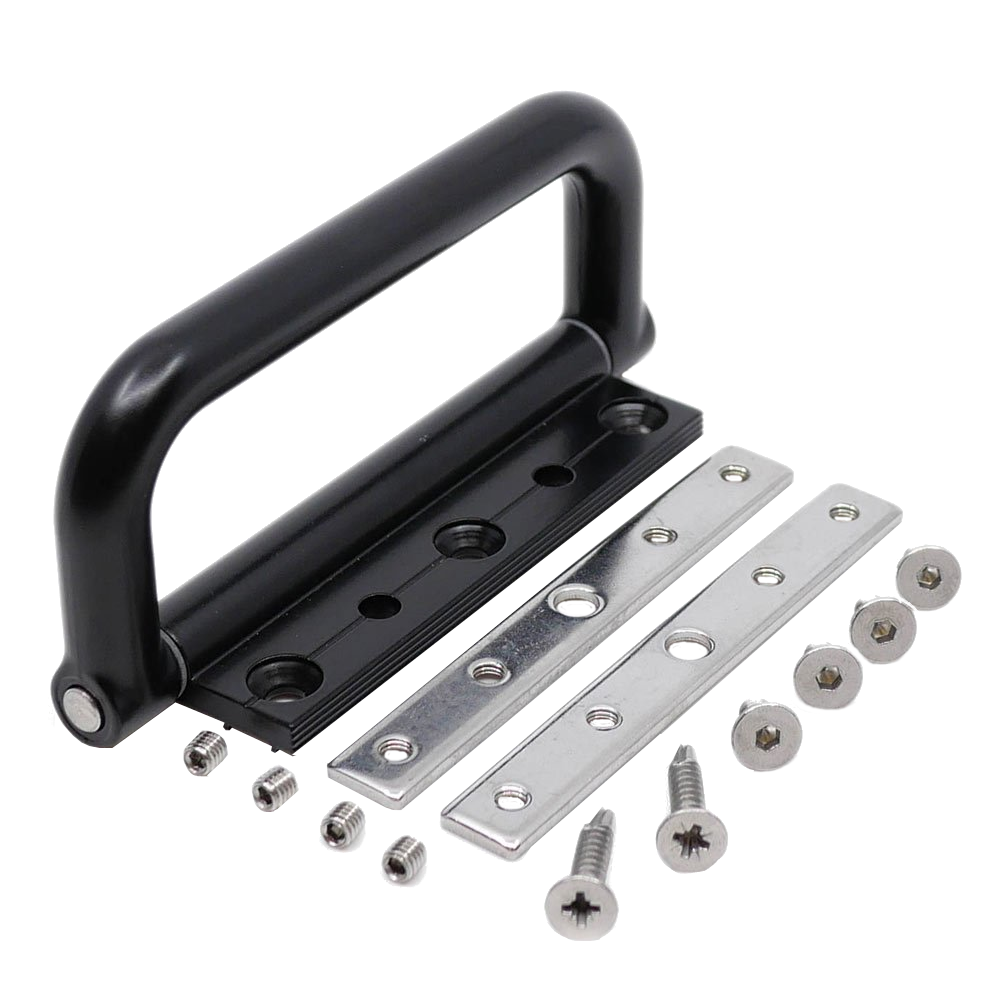 DEBAR Pull Hinge To Suit Visofold 1000 - Black - Open In