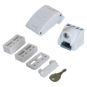 JACKLOC Titan Robust Folding Window Restrictor - White
