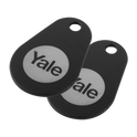 YALE Smart Lock Key Tag - Black - Twin Pack