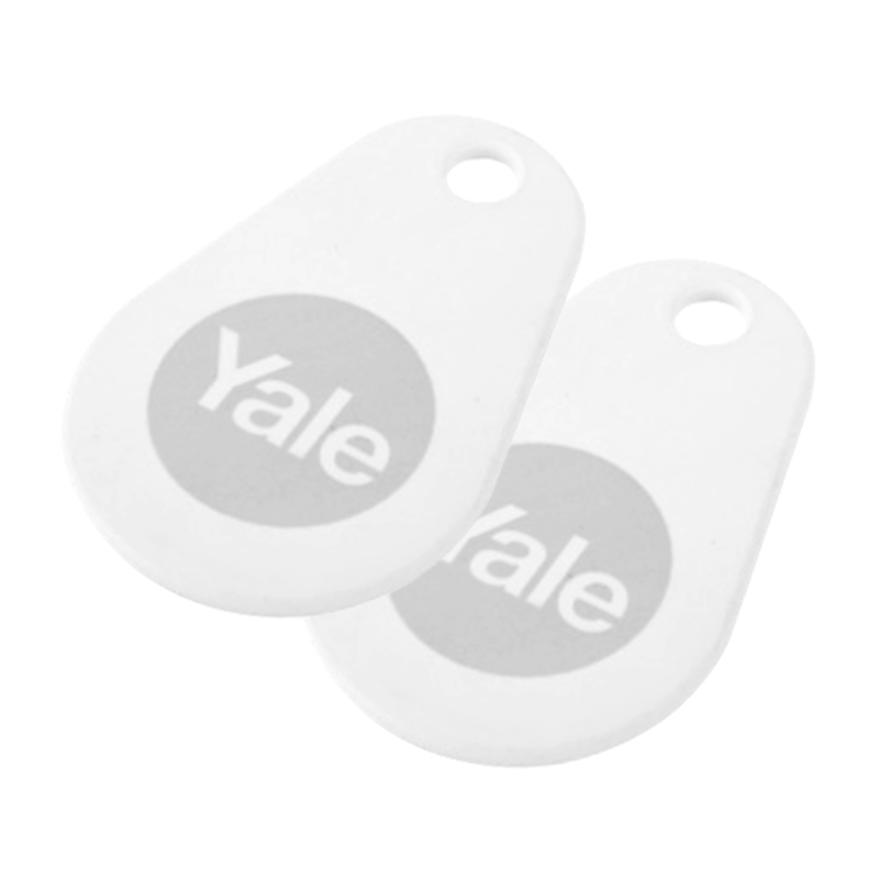 YALE Smart Lock Key Tag - White -  Twin Pack