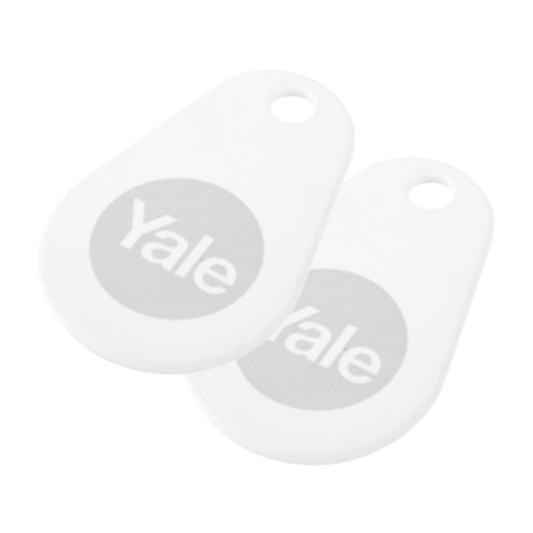 YALE Smart Lock Key Tag - White -  Twin Pack