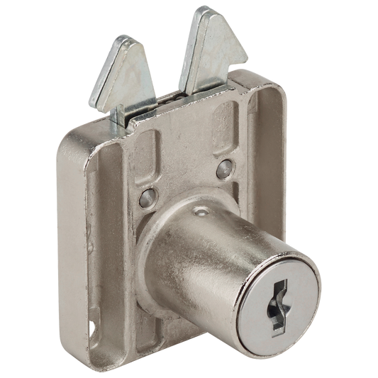 RONIS 6900 Square Claw Drawer Furniture Lock - 22mm NP MK (SM Series)