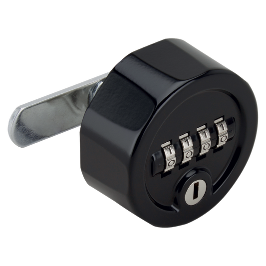RONIS C4S Combination Cam Lock With Key Override - Black