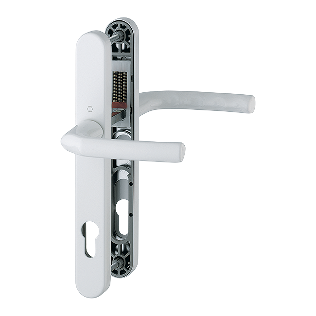 HOPPE Birmingham 92mm UPVC Lever Door Furniture 215mm Screw Centers 1117/3810N - White