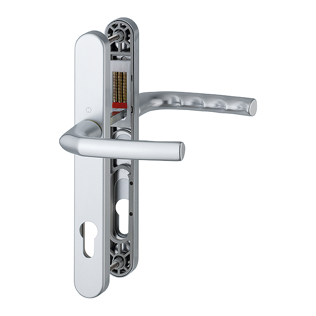 HOPPE Birmingham 92mm UPVC Lever Door Furniture 215mm Screw Centers 1117/3810N - Silver
