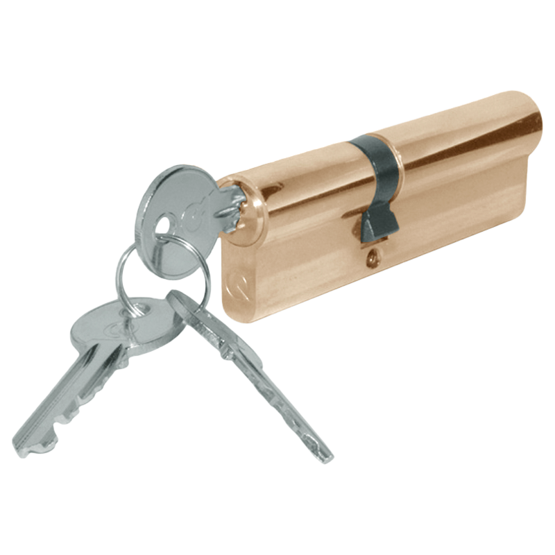 GreenteQ Gamma Double Euro Cylinder - 90mm 45/45 (40/10/40) KD PB