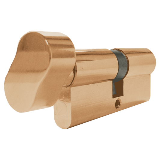 GreenteQ Gamma Euro Key & Turn Cylinder - 90mm 45/T45 (40/10/T40) KD PB