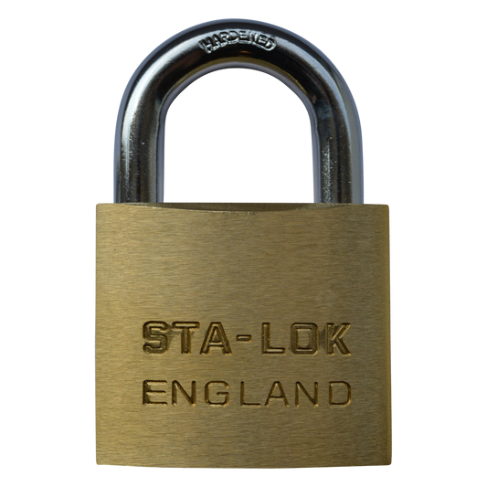 B&G STA-LOCK C Series Brass Open Shackle Padlock - Steel Shackle - 51mm KD -  C250