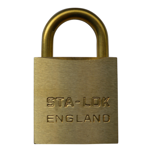 B&G STA-LOCK C Series Brass Open Shackle Padlock - Brass Shackle - 38mm KD -  C150BS