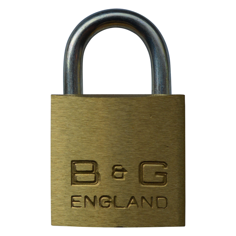 B&G Warded Brass Open Shackle Padlock - Steel Shackle - 32mm KD - D101