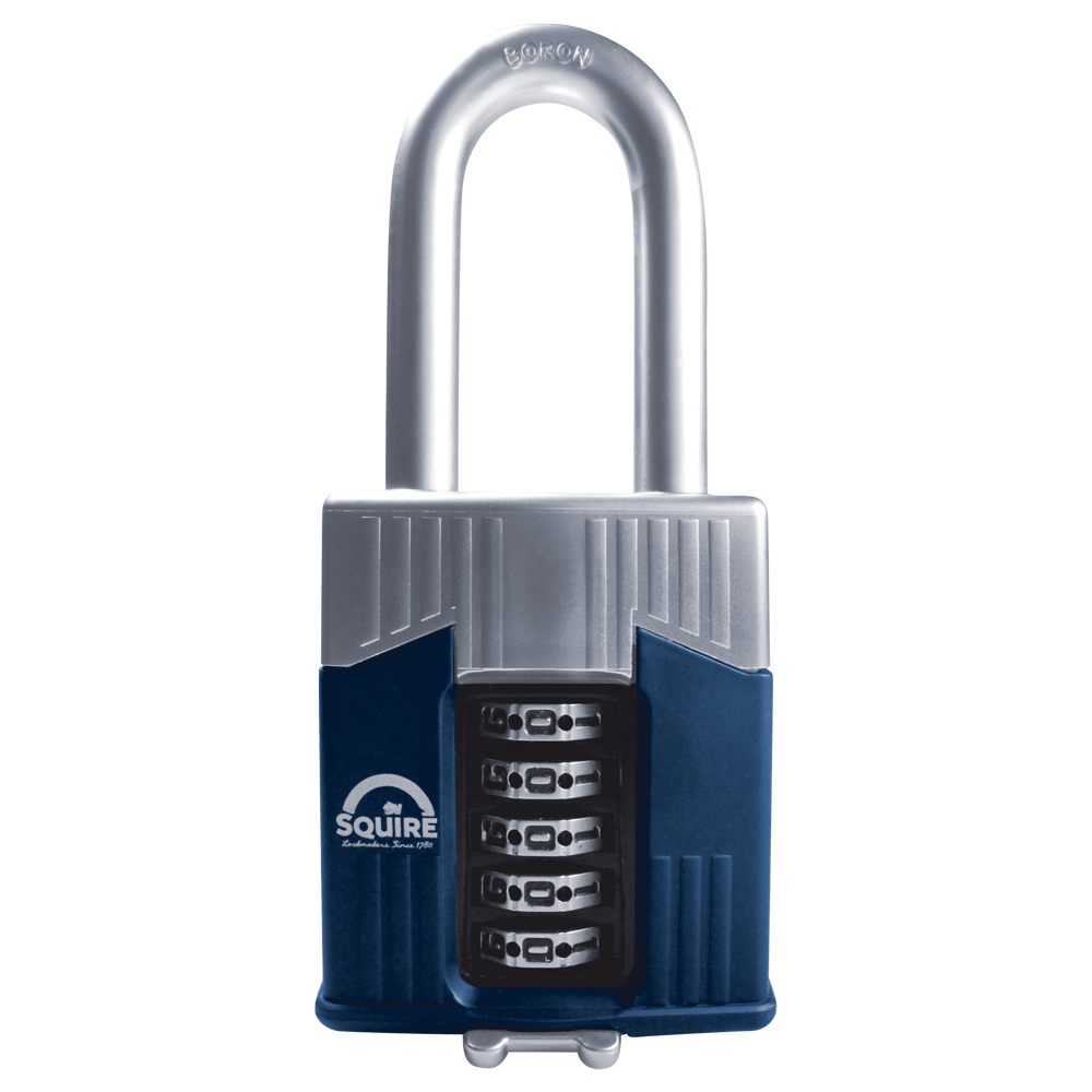 SQUIRE Warrior Long Shackle Combination Padlock - 65mm