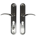 HOOPLY 2018T Lever Door Handle with Thumbturn - Stainless Steel - Right Hand