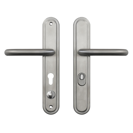 HOOPLY 918902 Security Container Door Handle With Cylinder Cover (Euro Profile) - Stainless Steel - Right Hand