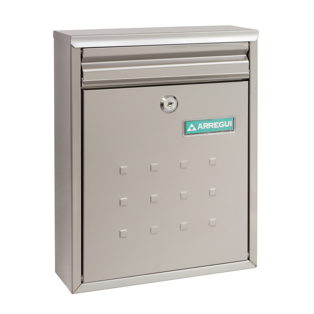 ARREGUI Dime Mailbox - Satin Stainless Steel