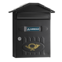 ARREGUI Villa Mailbox - Black Textured
