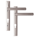 LOXTA Stealth Double Locking Lever Handle (Euro External) - 122mm 92PZ - Polished Silver