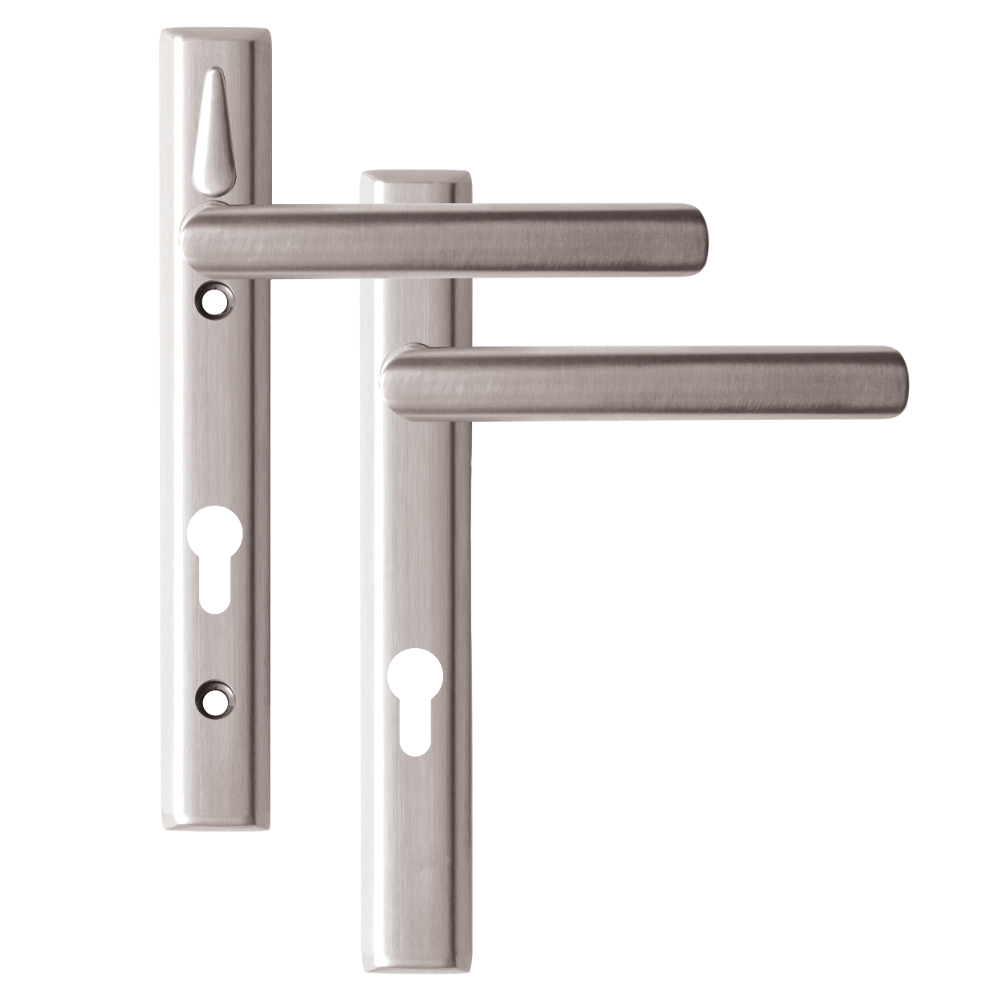 LOXTA Stealth Double Locking Lever Handle (Euro External) - 122mm 92PZ - Polished Silver