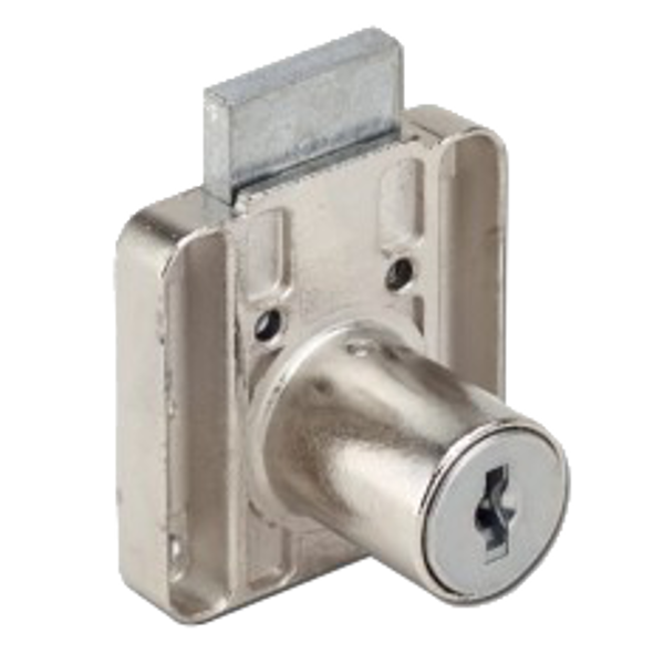 RONIS 4500 Square Drawer Furniture Lock - 22mm NP KA under “SM” MK Series