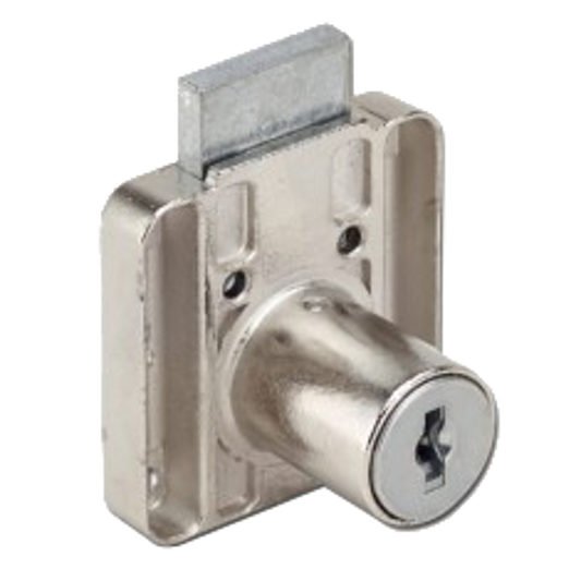 RONIS 4500 Square Drawer Furniture Lock - 22mm NP KA under “SM” MK Series