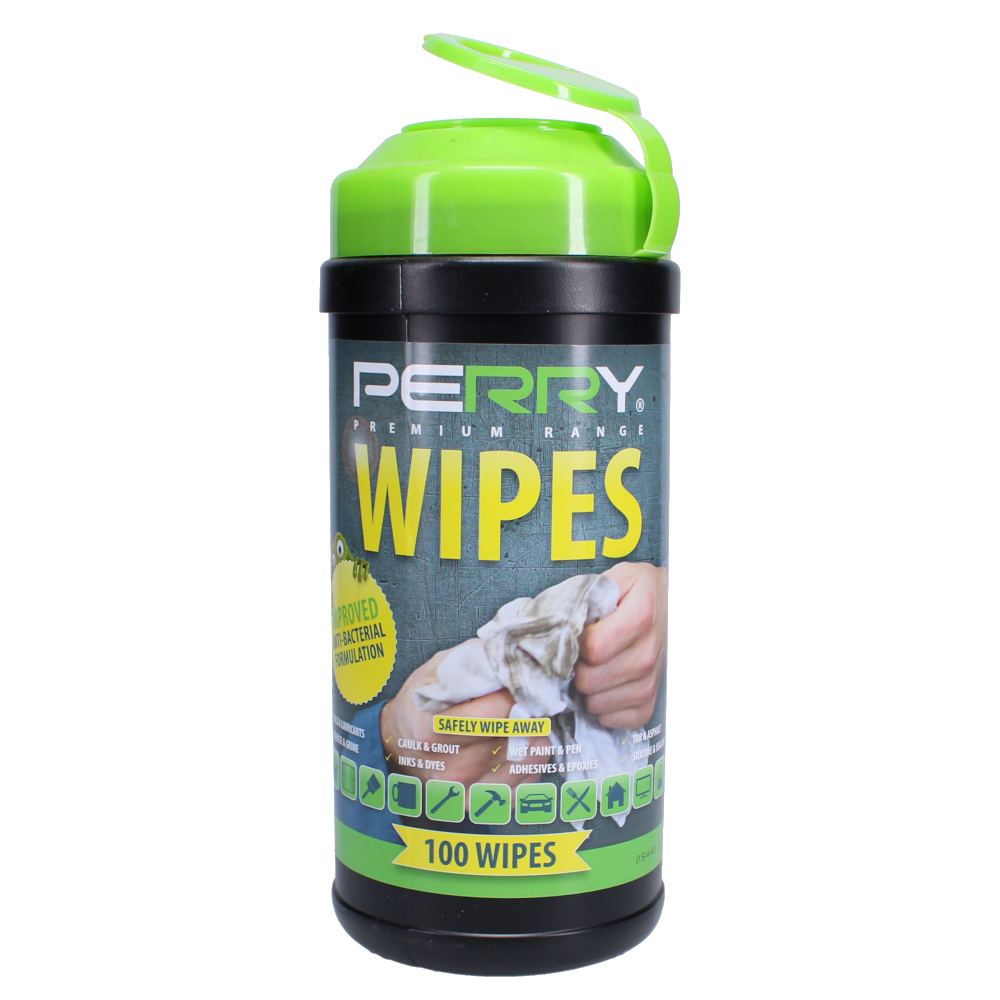 A PERRY Premium Anti Bacterial Wipes (Tub of 100) - Tub of 100 wipes