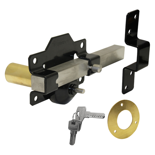 A PERRY Single Locking Long Throw Gate Lock - 70mm Single Locking
