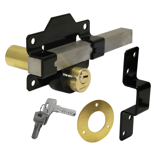 A PERRY Double Locking Long Throw Gate Lock - 50mm Double Locking
