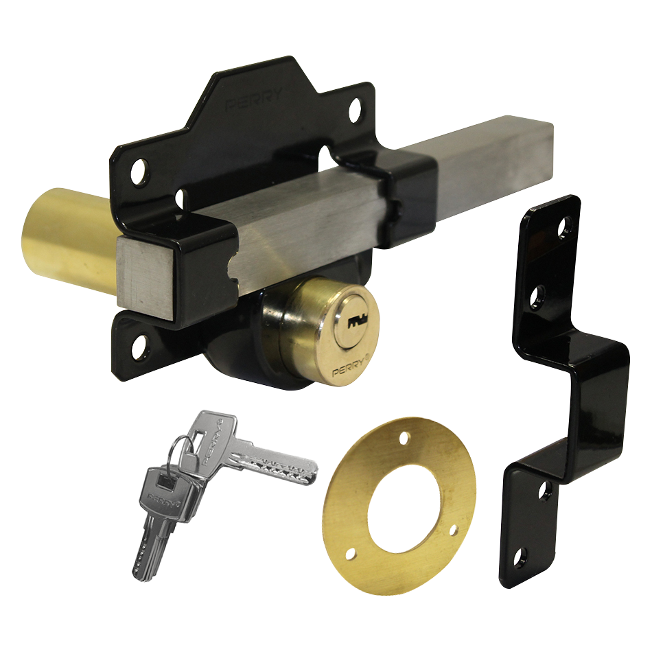 A PERRY Double Locking Long Throw Gate Lock - 70mm Double Locking