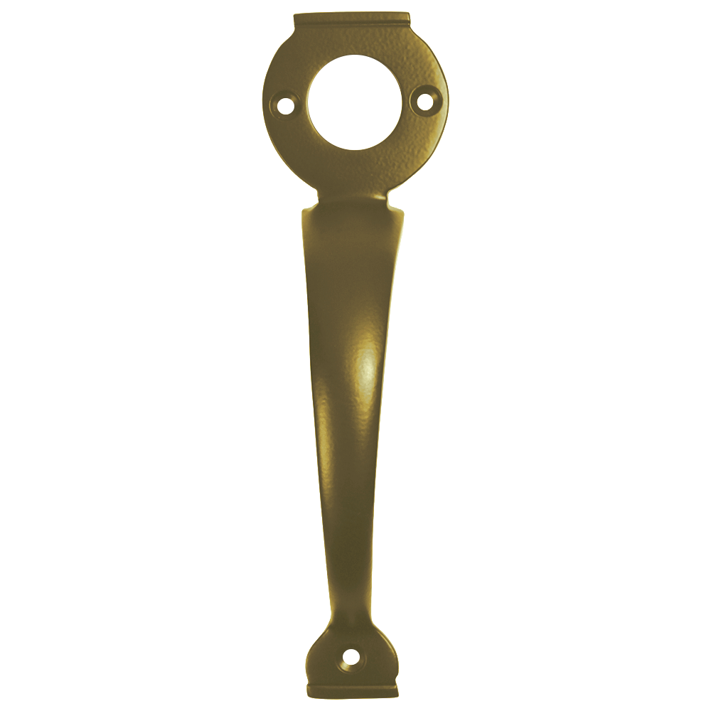 A PERRY Solid Brass Long Throw Lock Gate Handle - Polished Brass
