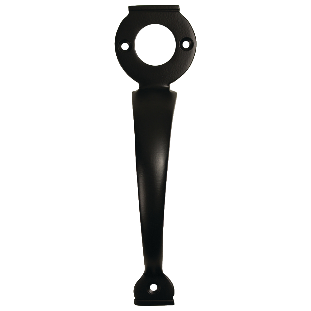 A PERRY Solid Brass Long Throw Lock Gate Handle - Black