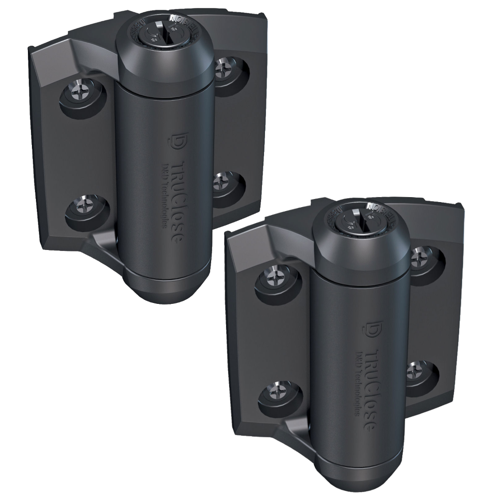 D&D Truclose Heavy Duty Hinges for Narrow Metal Gates - Metal Gates TCHD1AS3RB